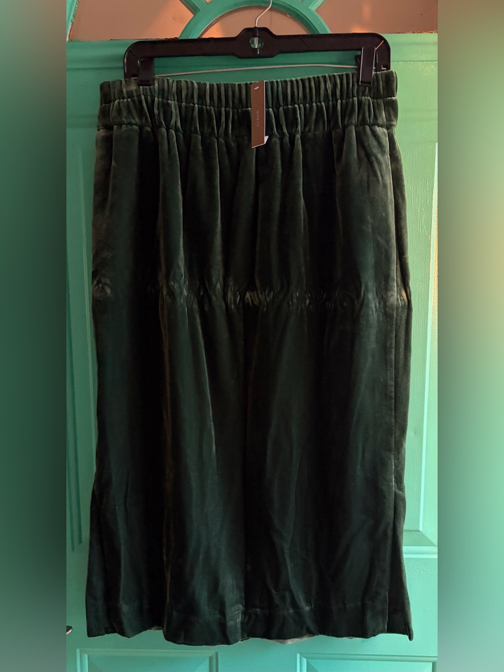 NWT J.Crew Velvet Skirt - Medium